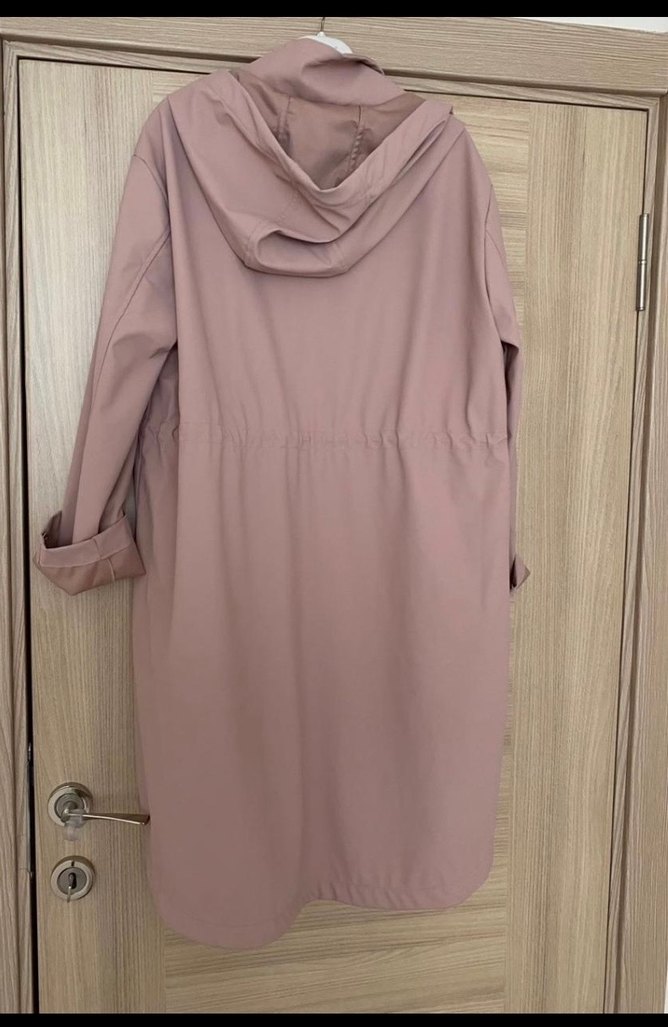 Toz pembe yağmurluk - Görsel 3