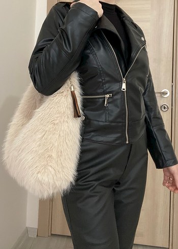 Kürk salaş çanta - Görsel 3