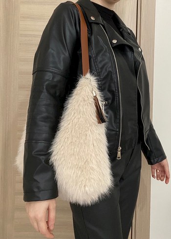 Kürk salaş çanta - Görsel 5