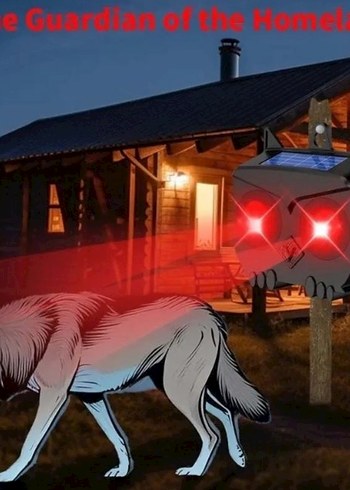 Güneş Enerjili led gozler baykus  Siyah Hayvan Kovucu - Görsel 5