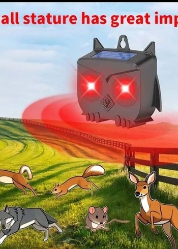 Güneş Enerjili Siyah Hayvan Kovucu - Görsel 3