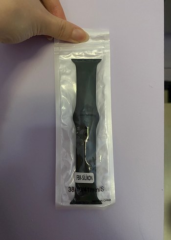 38-41mm Siyah Silikon Akıllı Saat Kayışı - Görsel 3