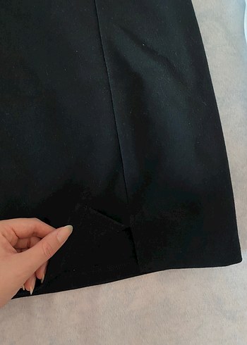 Siyah Mini Dar Kesim Etek - Görsel 3