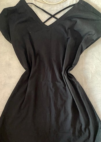 Siyah mini yazlik elbise az kullanilmis - Görsel 2