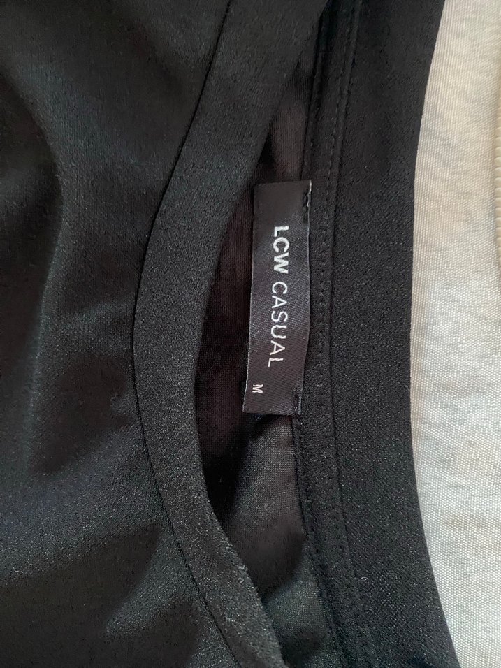 Siyah Uzun Kollu Midi Boy Elbise - Görsel 3