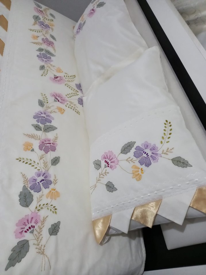 gölge işli çift kişilik pike takımı - Görsel 3