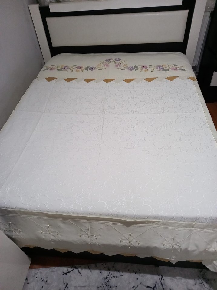 gölge işli çift kişilik pike takımı - Görsel 2