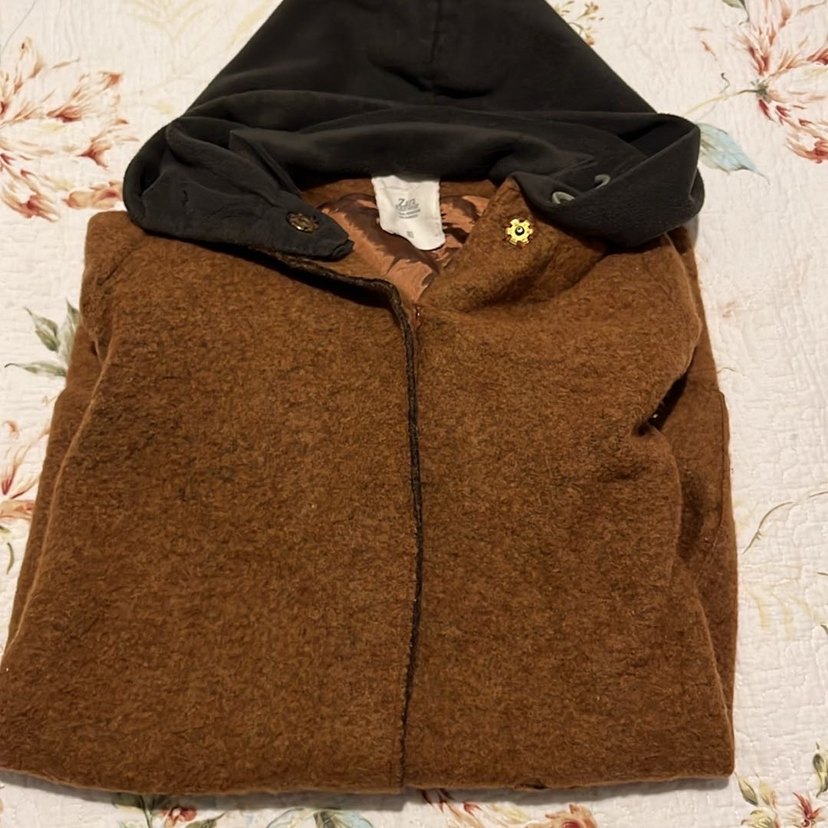 Zara Knitwear Keçe Trençkot - Görsel 3