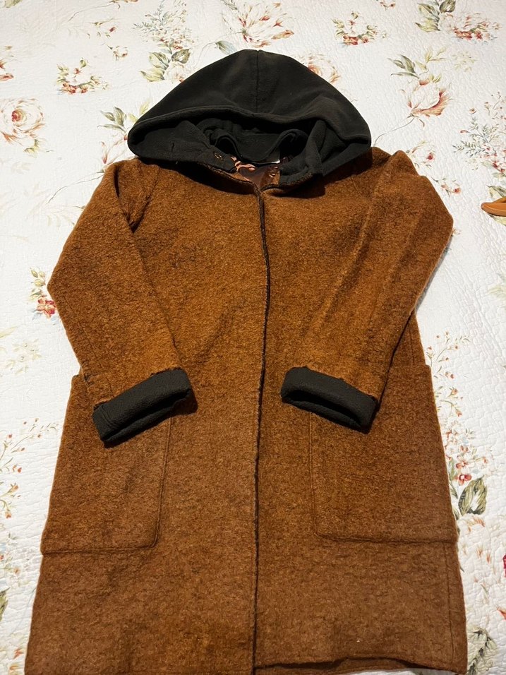 Zara Knitwear Keçe Trençkot - Görsel 2