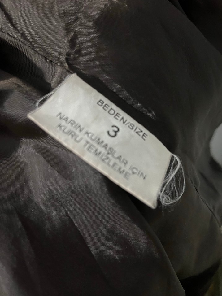 Kadın Kemerli Yün Kaban - Görsel 3