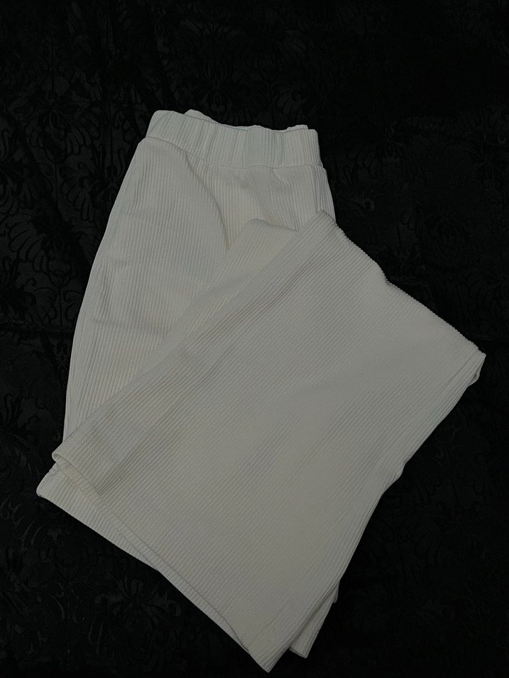 Beyaz Kumaş Pantolon - Görsel 3