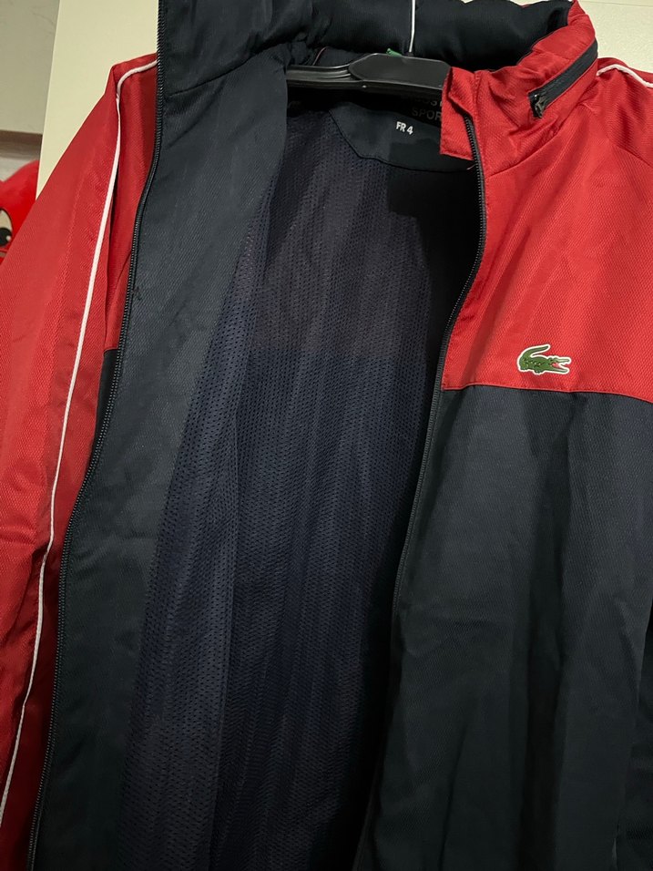 Erkek Kırmızı Siyah Fermuarlı Spor Mont - Görsel 2