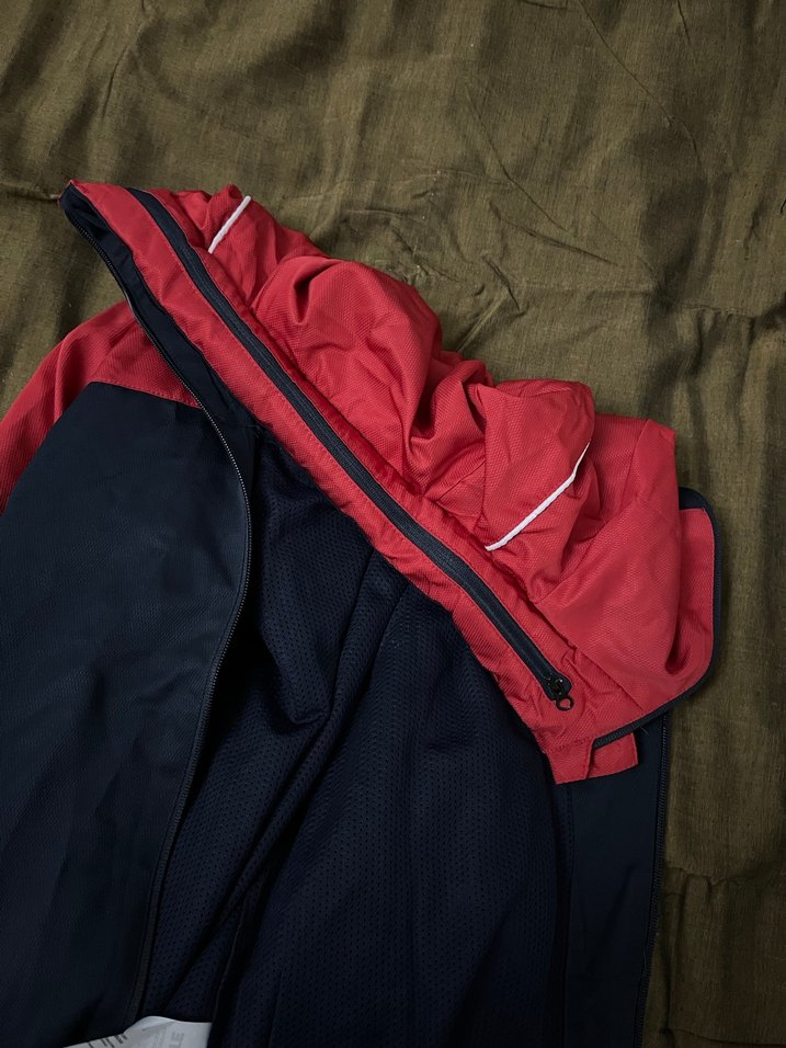 Erkek Kırmızı Siyah Fermuarlı Spor Mont - Görsel 3