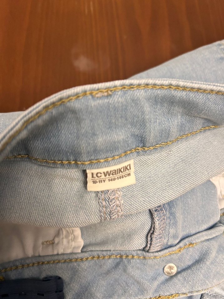 LCW 10-11 Yaş Kız Çocuk Kot Şort - Görsel 4