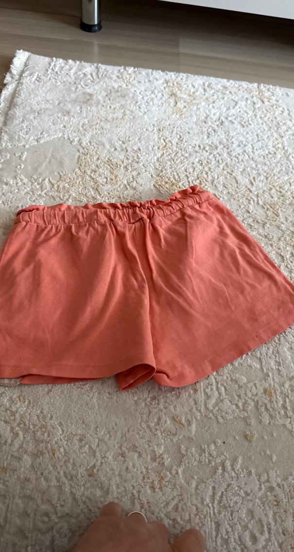 Turuncu Pamuklu kız çocuk Şort - Görsel 3