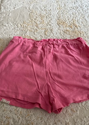 Pembe penye kız çocuk şort - Görsel 2