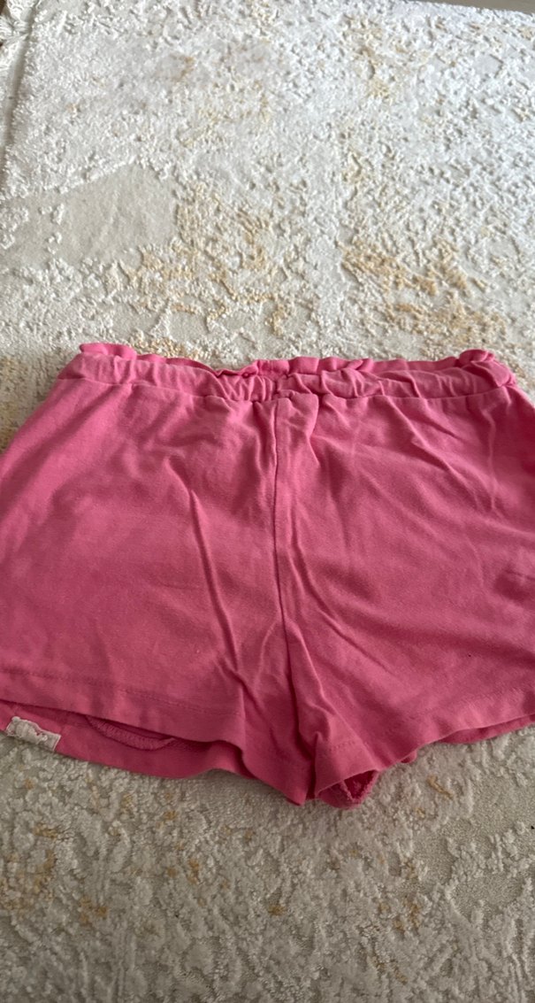 Pembe  penye kız çocuk şort - Görsel 2