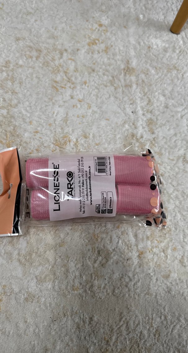 Pembe Büyük Boy Velcro Saç Bigudisi - Görsel 2