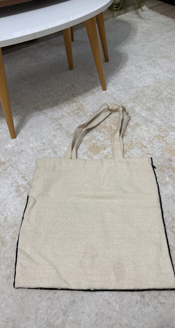 Bohem Puantiyeli  Bez Kadın Çanta - Görsel 2