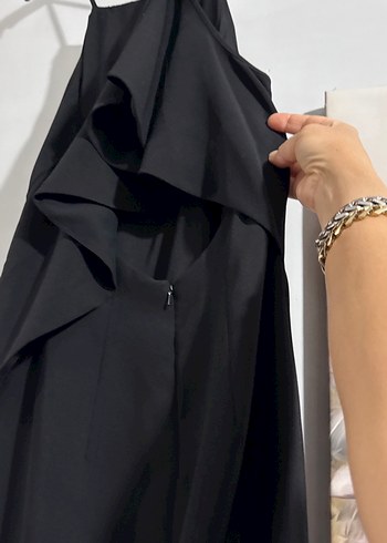 Siyah Uzun abiye elbise - Görsel 3