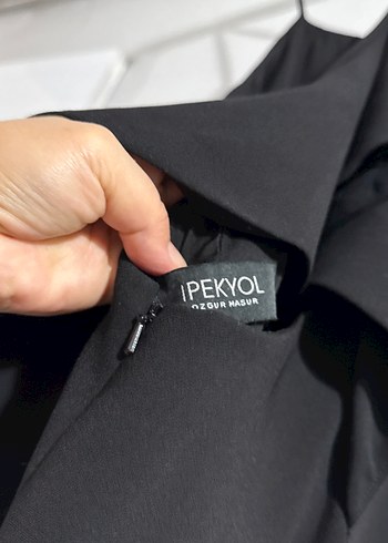 Siyah Uzun abiye elbise - Görsel 5