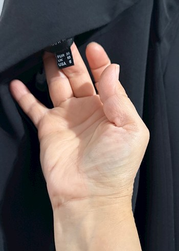 Siyah Uzun abiye elbise - Görsel 6