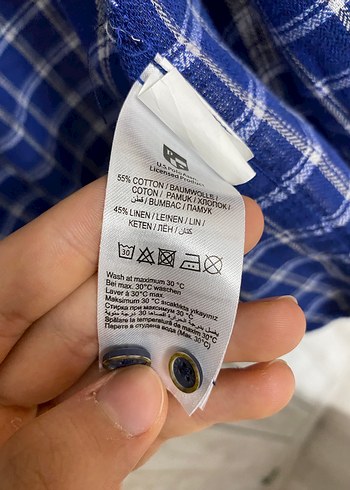 U.S. Polo Erkek Lacivert Kareli Uzun Kollu Gömlek - Görsel 4