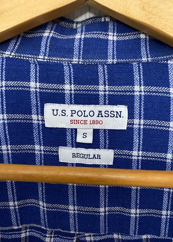 U.S. Polo Erkek Lacivert Kareli Uzun Kollu Gömlek - Görsel 3