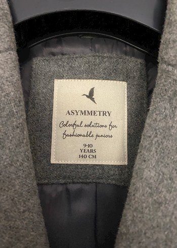 Erkek 9-10 yaş gri yünlü kaban - Görsel 4