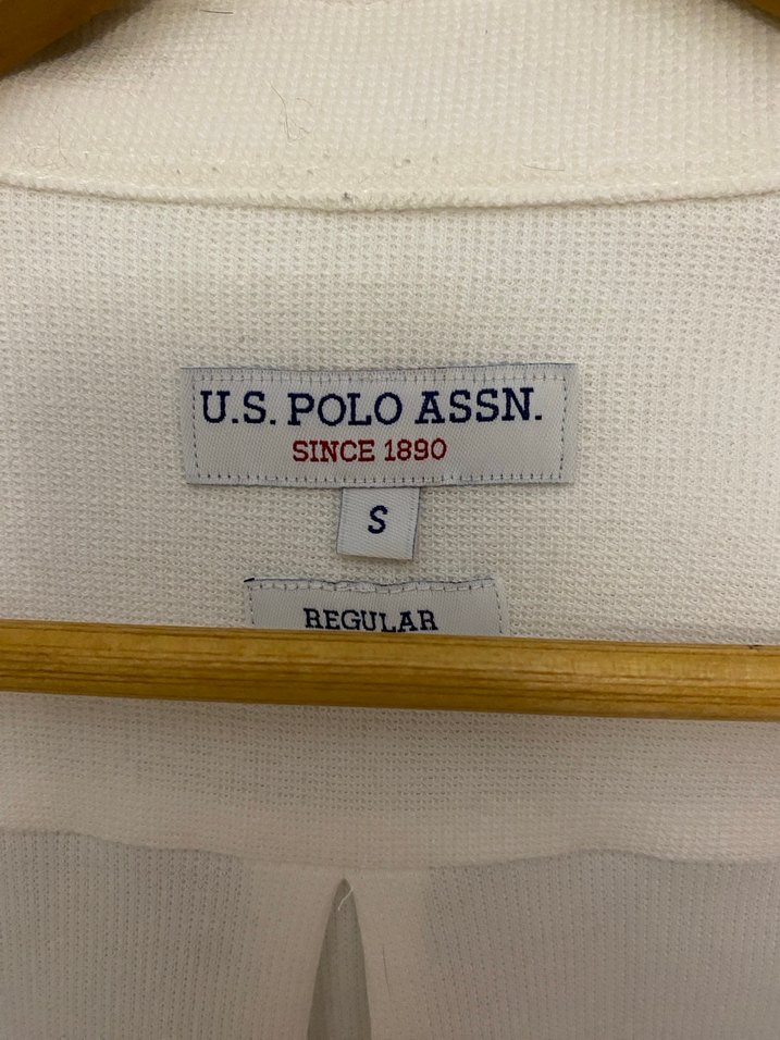 U.S. Polo Uzun Kollu Beyaz-Ekru Erkek Gömlek - Görsel 5