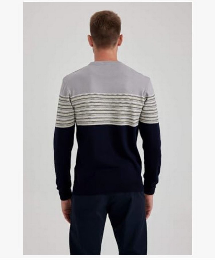 Gri Siyah Erkek Triko Kazak - Görsel 4