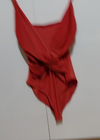 turuncu Drapeli Mini İnce Askılı üst - Görsel 3