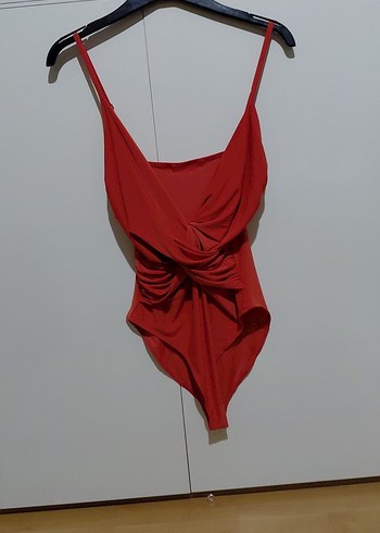 turuncu Drapeli Mini İnce Askılı üst - Görsel 2