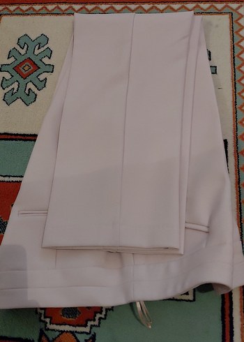 Bej Midi Kadın Kumaş Pantolon - Görsel 7