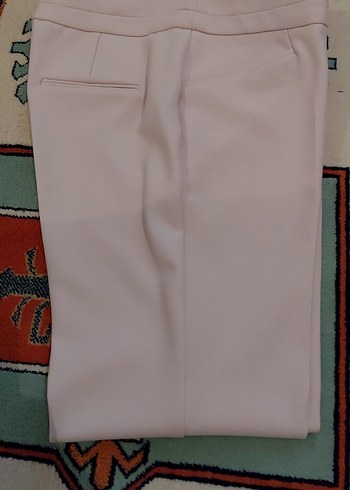 Bej Midi Kadın Kumaş Pantolon - Görsel 6