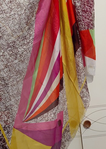 Renkli Bohem Kadın  fular - Görsel 4