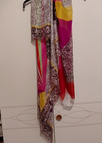 Renkli Bohem Kadın  fular - Görsel 2