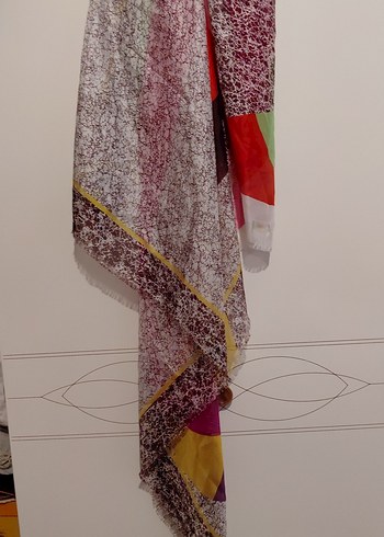 Renkli Bohem Kadın  fular - Görsel 5