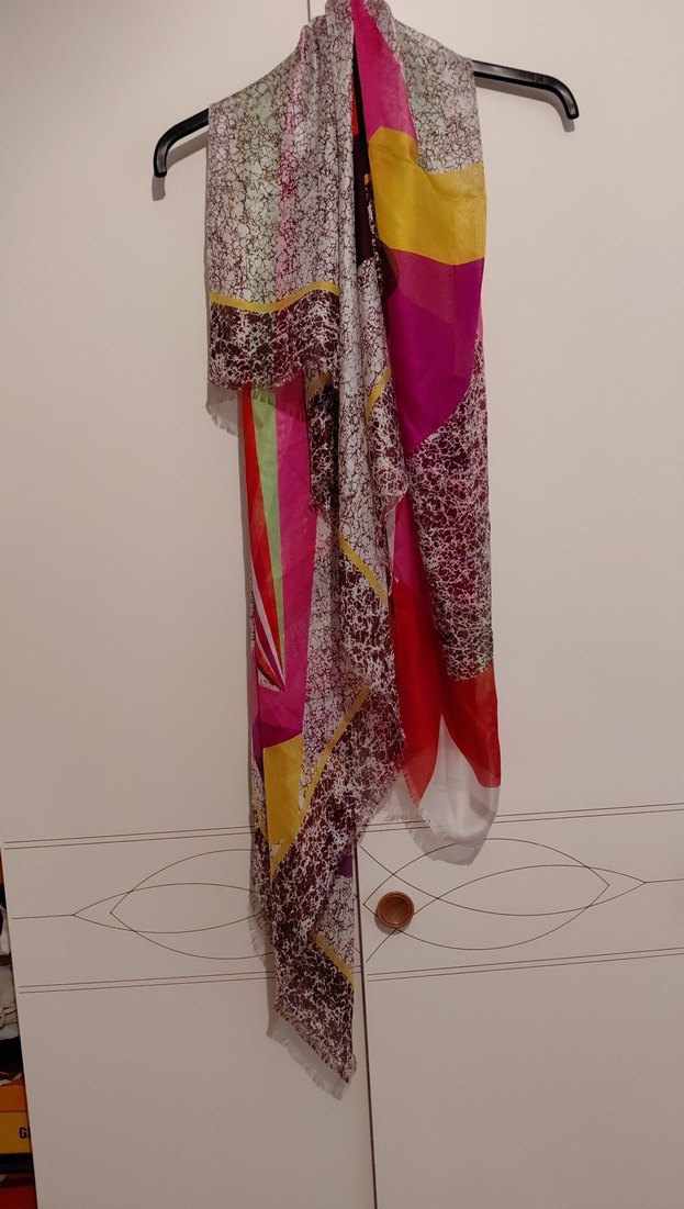 Renkli Bohem Kadın  fular - Görsel 2