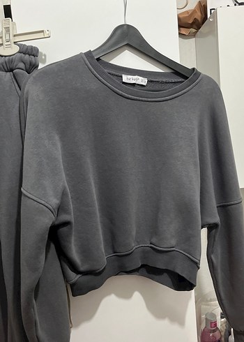 Gri Kadın Oversize Eşofman Takımı - Görsel 3