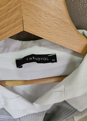 Kemerli Kareli Mini Kadın Gömlek - Görsel 4