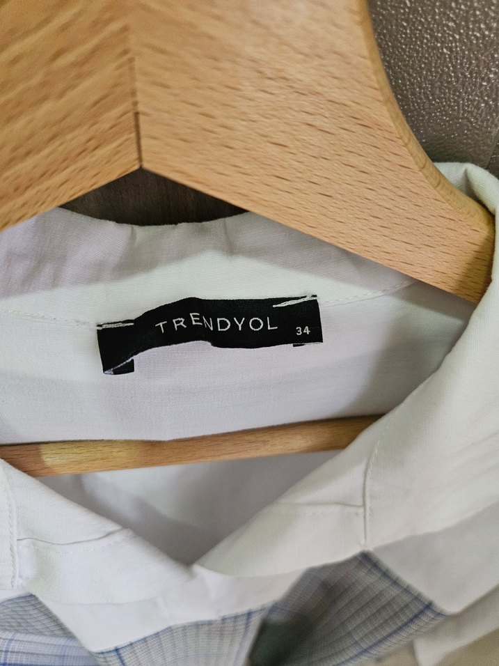 Kemerli Kareli Mini Kadın Gömlek - Görsel 4