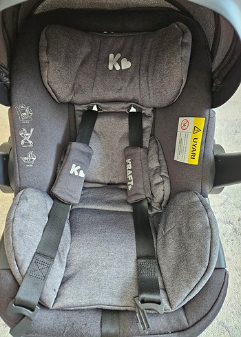 siyah gri bebek arabası puseti - Görsel 2