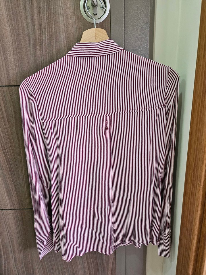 Çizgili uzun kollu gömlek - Görsel 2