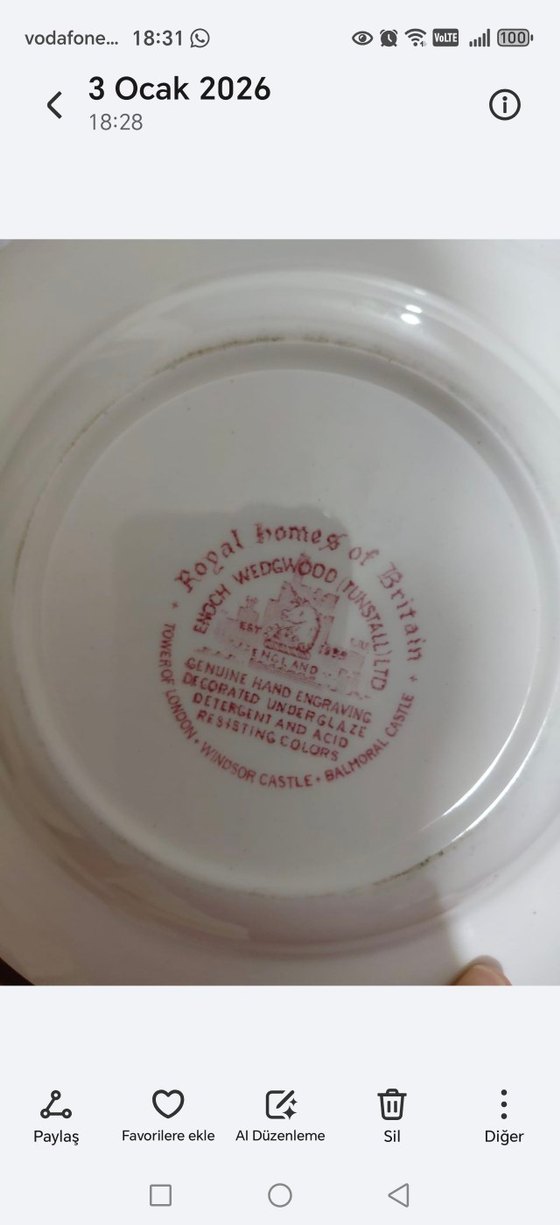 Beyaz Pastel Desenli Geleneksel Tabak - Görsel 2