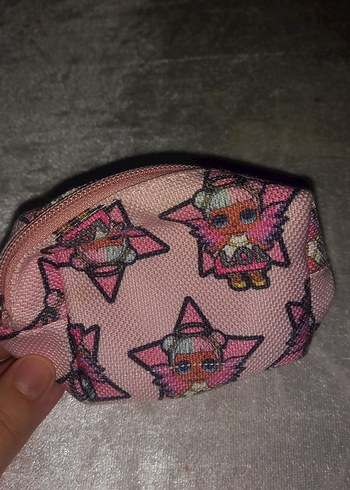 LC Waikiki lol desenli pembe çocuk cüzdanı