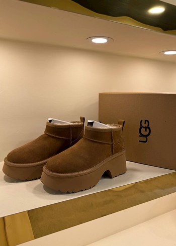 UGG Kadın Kahverengi Süet Platform Bot