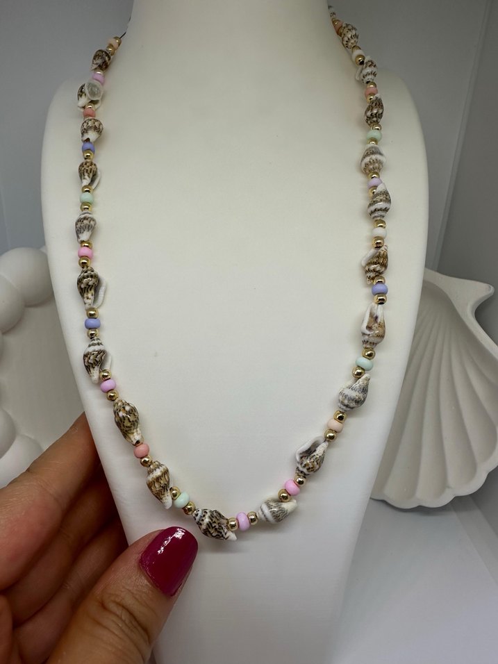 Uzun Boncuklu Bohem Kolye - Görsel 2