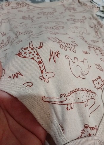 Renkli Erkek Bebek Kısa Kollu ZIBIN - Görsel 6