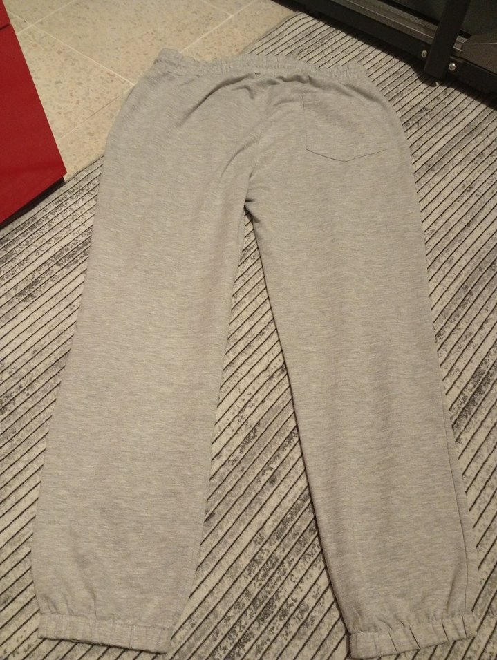 Gri Rahat Kesim erkek Eşofman Altı - Görsel 2